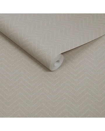 Abigail Ahern Herringbone Weave Pebble Wallpaper