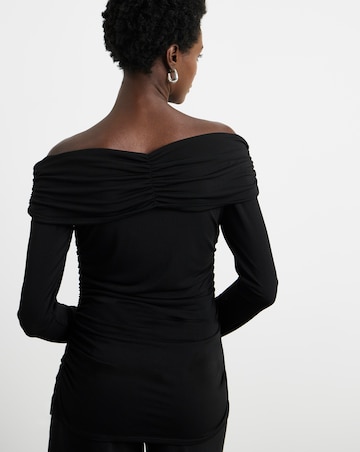 Joanna Hope Jersey Bardot Top With Detailing