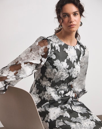 Joanna Hope Floral Organza Dress