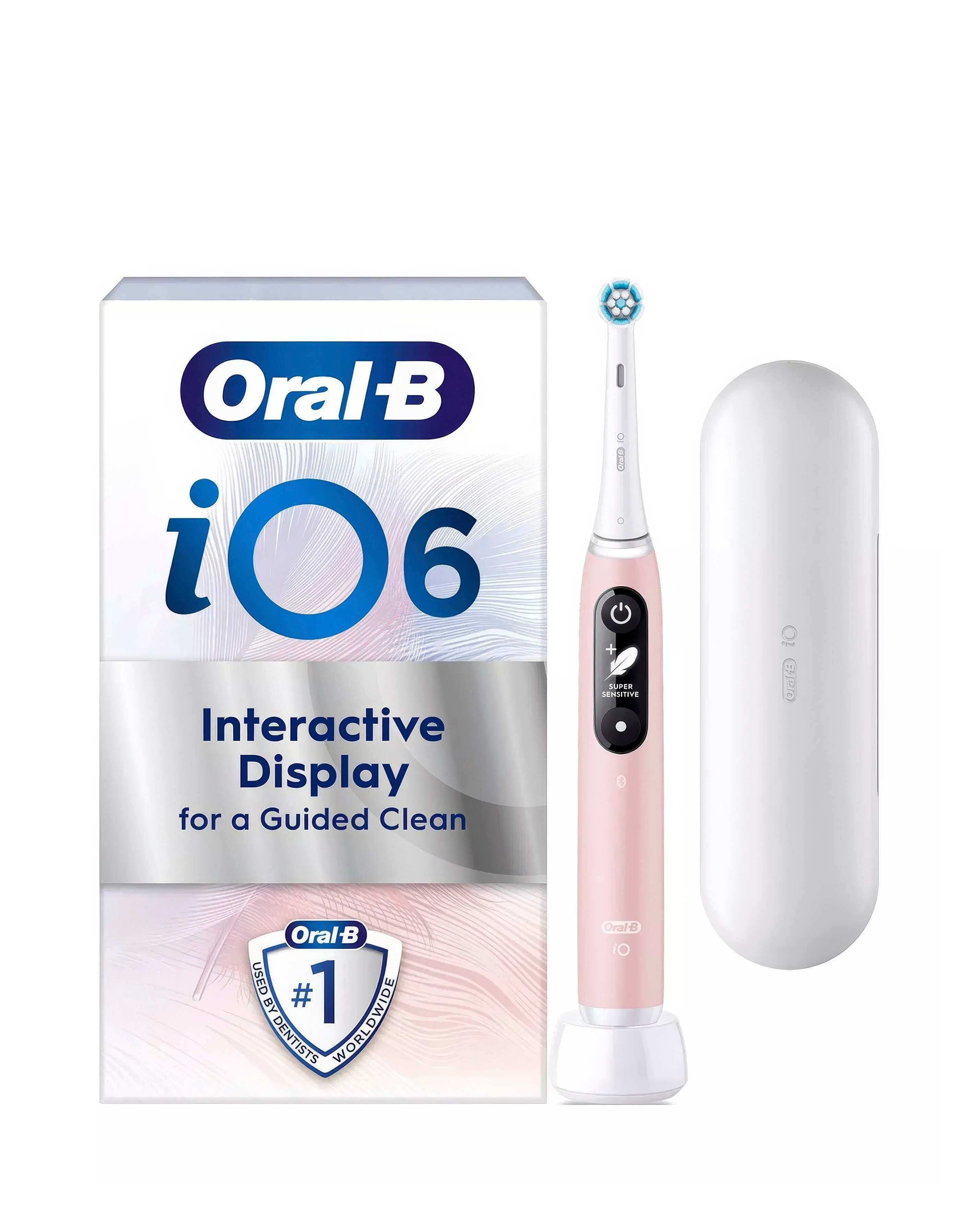 Oral-B iO6 Pink Sand Electric Toothbrush + Travel Case