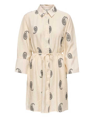 JdY Thea 7/8 Sleeve Embroidery Shirt Dress