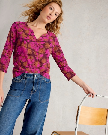 White Stuff Nelly 3/4 Sleeve Tee