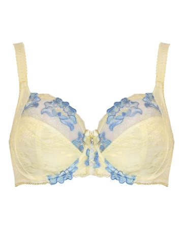 Pour Moi Sofia Full Cup Wired Bra Lemon/Blue