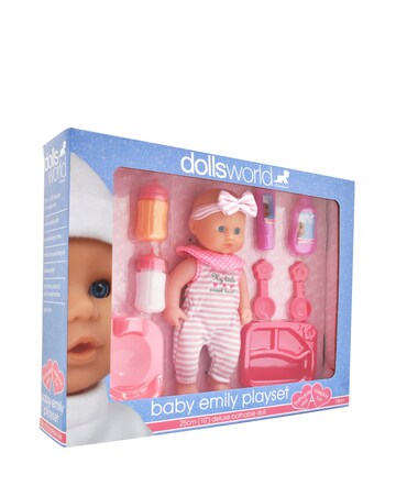 Dolls World Baby Emily Doll and Playset