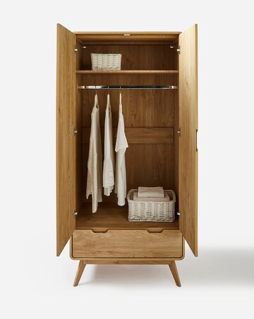 Oslo 2 Door 1 Drawer Wardrobe