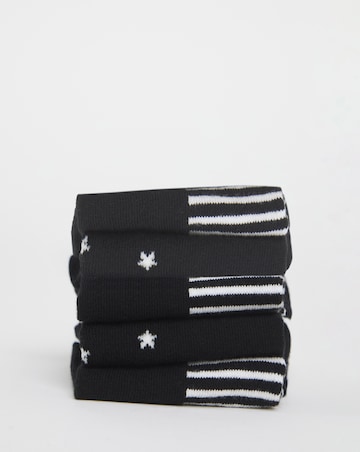 Pretty Secrets (5 Pair Pack) Trainer Liner Socks (Wide Fit)