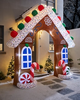 Inflatable Gingerbread Arch - 2.7m