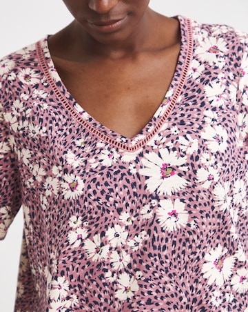 Bubble Hem Short Sleeve Top