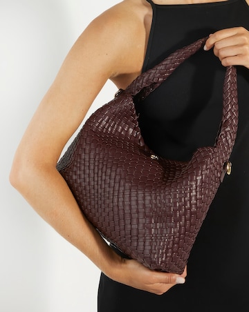 Dune Deliberate Woven Shoulder Bag