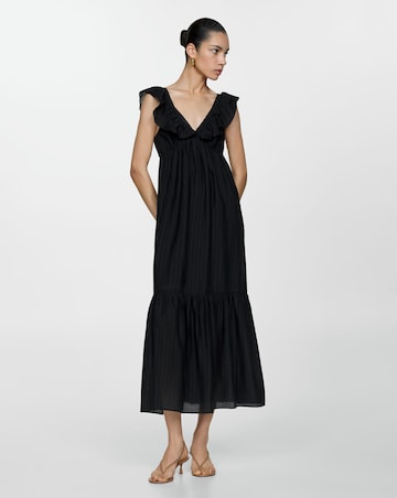 Mango Ramona V Neck Midi Dress