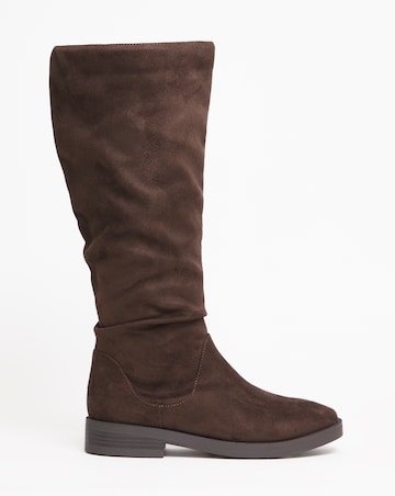 Evren Ruched Boot - Standard Fit (D) & Standard Calf