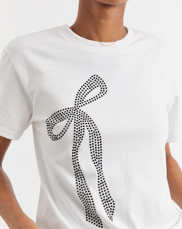 Bow Embellished T-Shirt