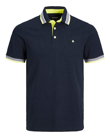 Jack & Jones Premium Paulos Tipped Polo - Navy