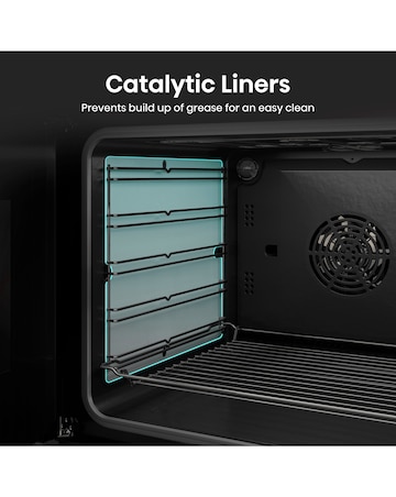 Hisense HDCEC6C20X 60cm Electric Double Cooker - Grey