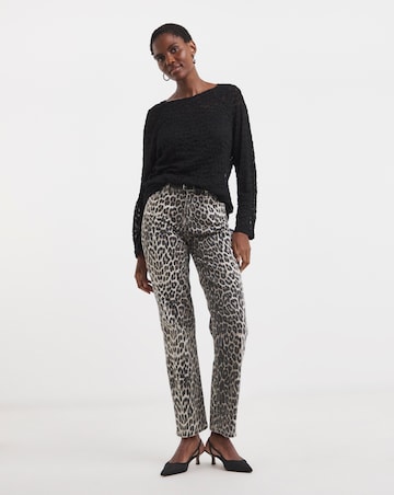 Bubble Lace Long Sleeve Slouch Top