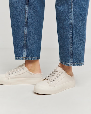 Bowie Raw Edge Slip on Trainers - Extra Wide Fit (EEE)