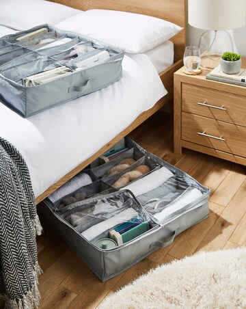 Set of Two 12 Pocket Underbed Storage