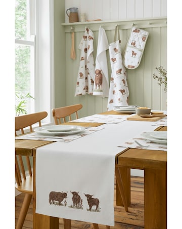 Angus Highland Cow 4 Pack Placemats