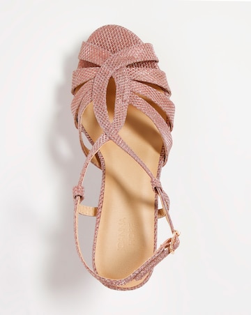 Joanna Hope Crossover Platform Sandal - Extra Wide Fit (EEE)