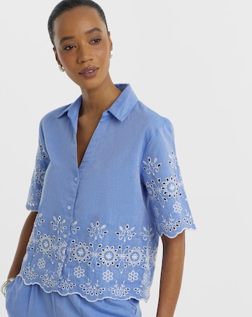 JdY Marina Half Sleeve Embroidery Shirt