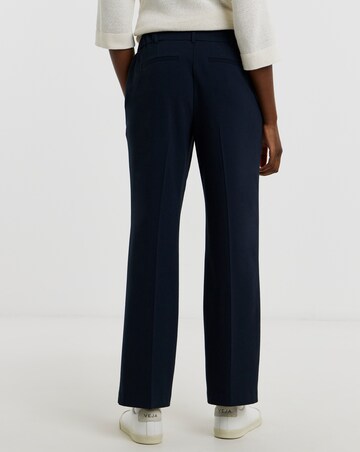 Navy Straight Leg Trousers