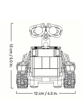 LEGO Disney and Pixar WALL-E and EVE Animated Film Fantasy Building Set 43279