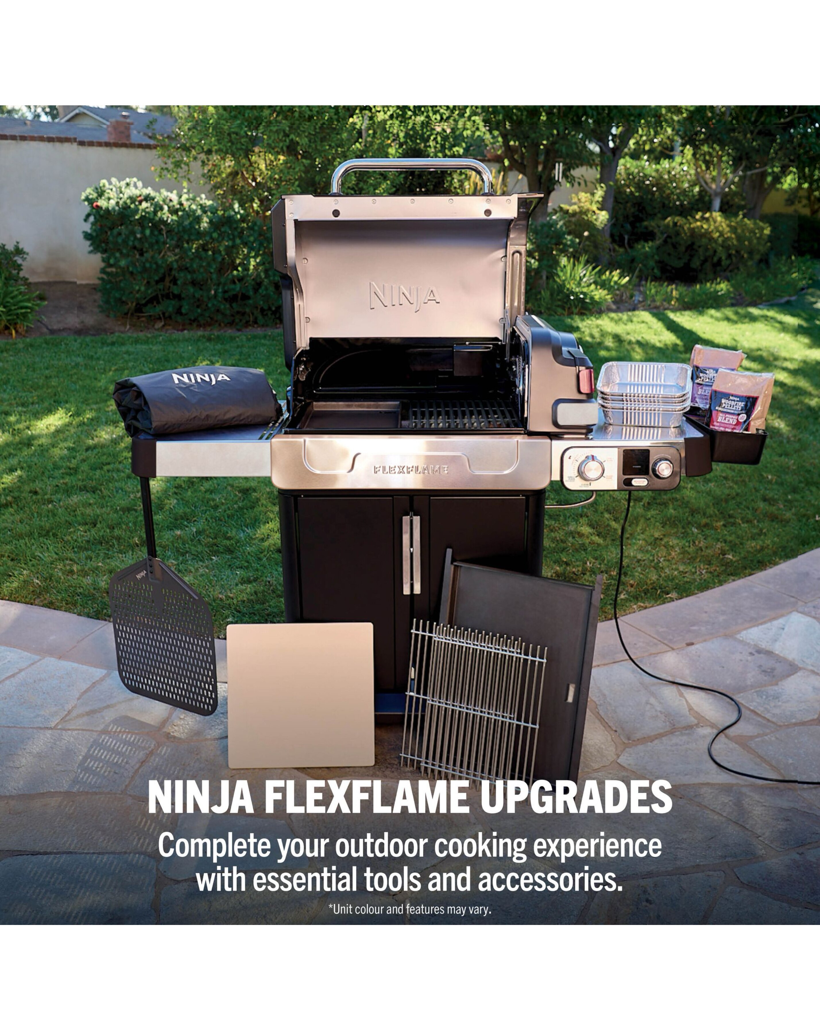 Ninja FlexFlame Outdoor Cooking System Barbecue PG301UK Black