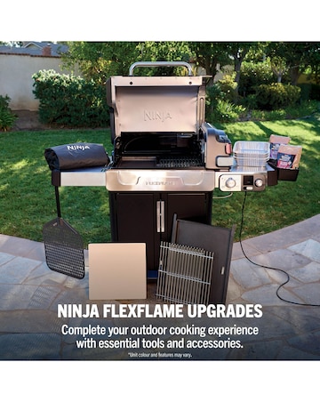 Ninja FlexFlame Outdoor Cooking System Barbecue PG301UK Black/ Silver
