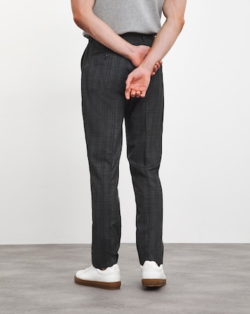 Charcoal Check Suit Trouser