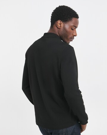 Lacoste Classic Long Sleeved Polo - Black