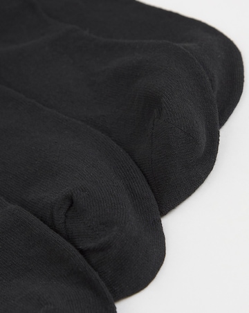 Pretty Secrets (5 Pair Pack) Super Value Ankle Socks (Wide Fit) Black