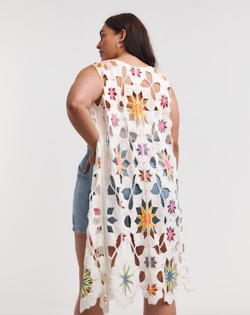 Joe Browns Ultimate Longline Crochet Waistcoat