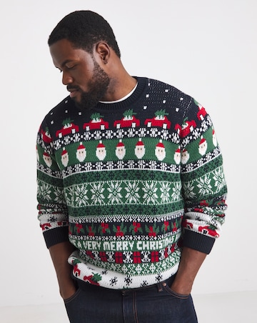 Christmas Fairisle Crew Neck Jumper