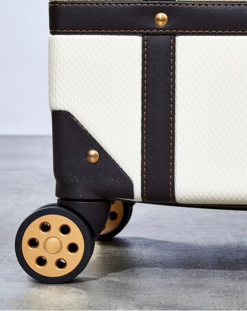 Rock Vintage Large Suitcase - Cream