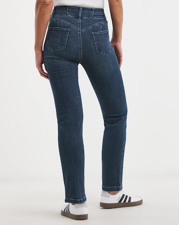 MAGISCULPT Mid Blue Straight Leg Jeans
