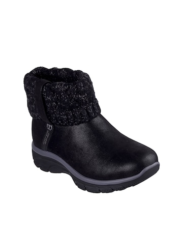 Skechers Easy Going Slip-Ins Knit Fold Over Boot - Standard Fit