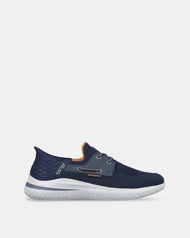 Skechers Slip-ins Bungee Wide Fit Shoe - Navy