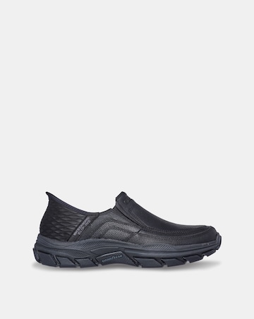Skechers Slip-ins Respected Leather Shoe - Black