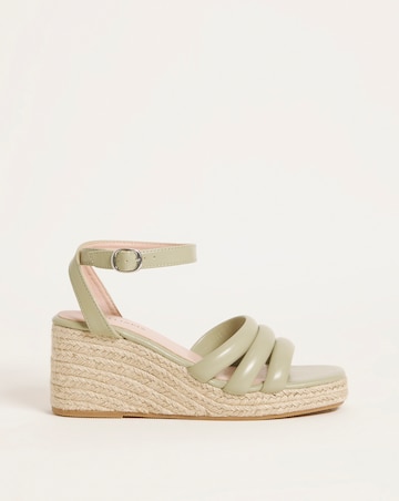 Jolie Strappy Espadrille Sandal - Wide Fit (E)