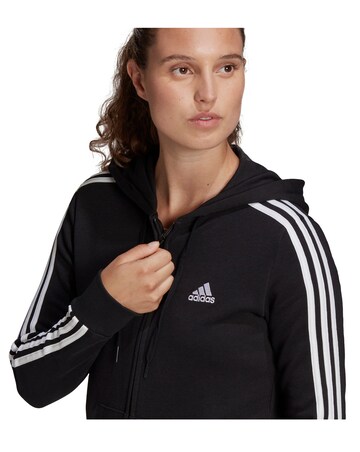 adidas Essentials French Terry 3 Stripes Full Zip Hoodie