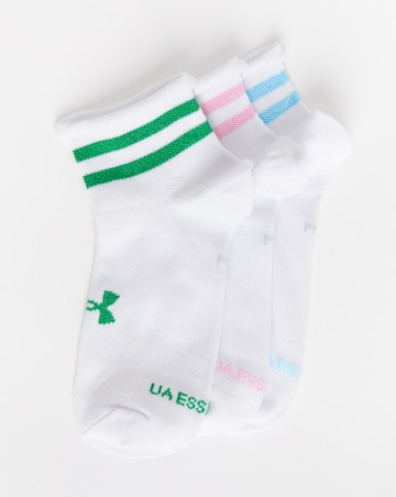 Under Armour Essential 3pk Quarter Socks