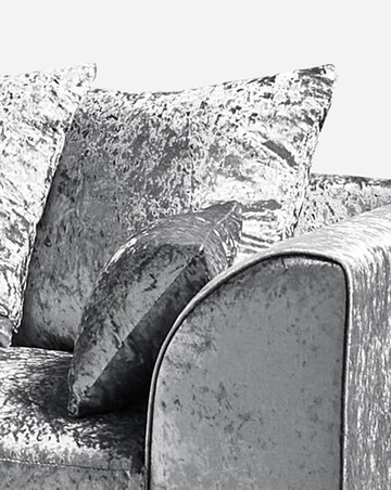 Chicago Crushed Velvet Left Hand Corner Chaise Sofa