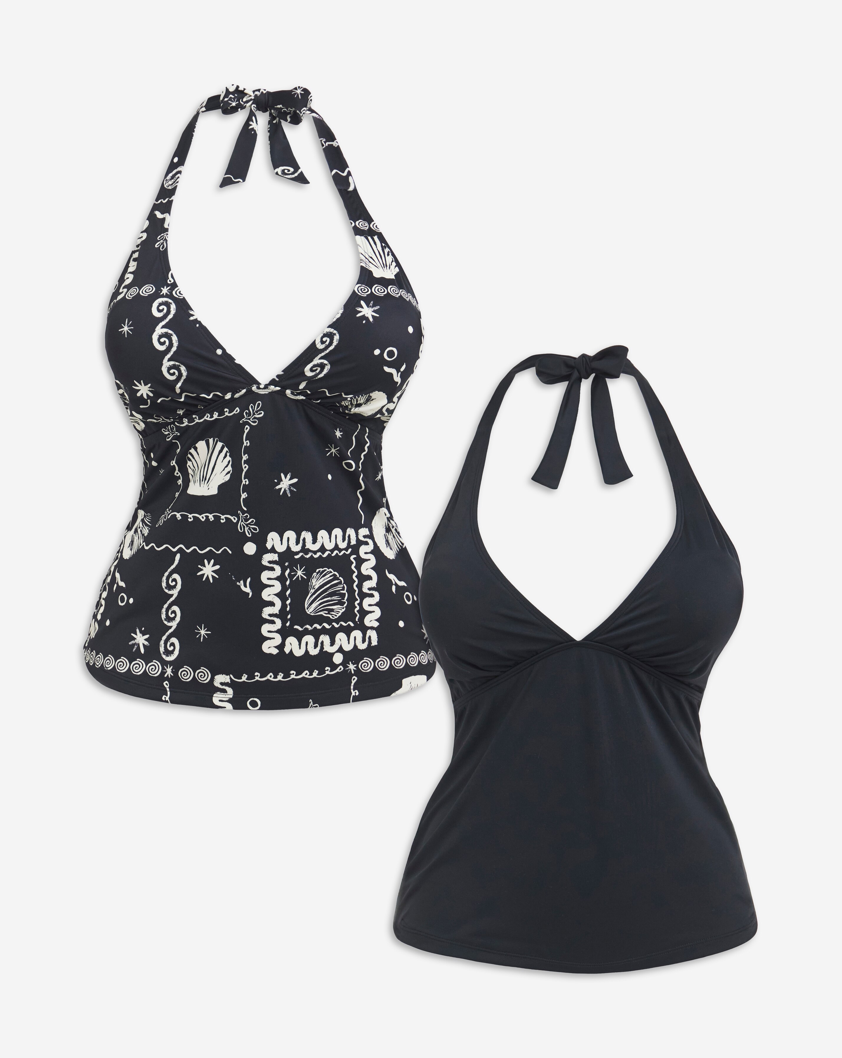 Value 2 Pack Tankini Tops