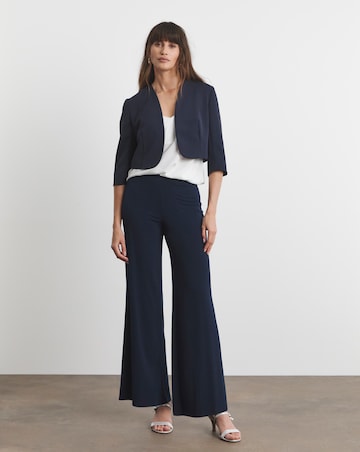 Joanna Hope Navy Cropped Jacket