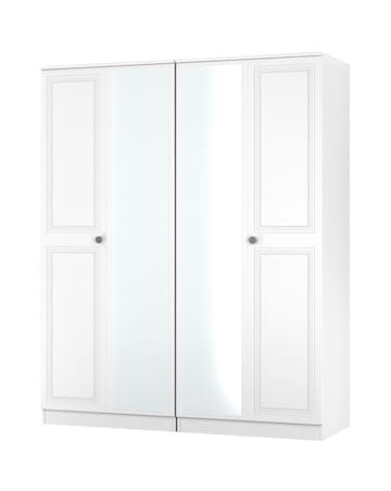 Richmond Ready Assembled 4 Door Wardrobe