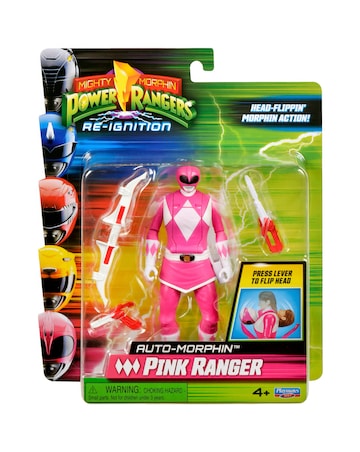 Mighty Morphin Power Rangers Auto Morphin Pink Ranger Figure