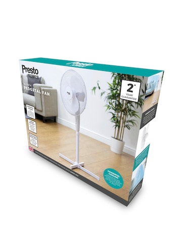 Tower 16 Inch Oscillating White Stand Fan