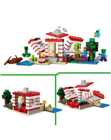 LEGO Minecraft The TNT Jungle House Video Game Collectible Building Toy 21275