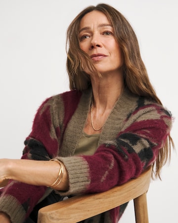 Religion Eccentric Brushed Yarn Cardigan