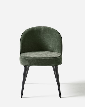 Addison Dining Table with 4 Emilie Chenille Chairs